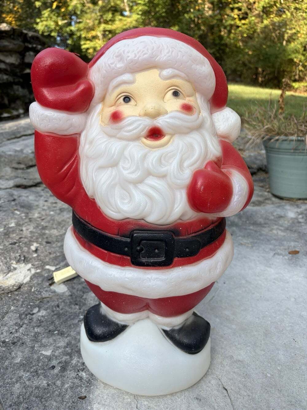 Vintage 19" Empire Waving Santa Claus Christmas Blow-Mold 1996